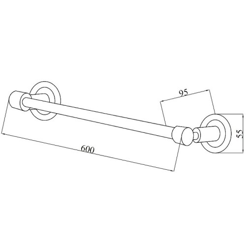 Купить купить полотенцедержатель, boheme murano, хром, черный арт. 10902-b-cr