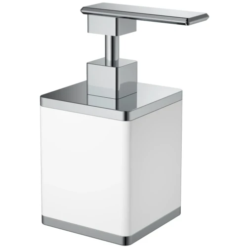 Купить купить дозатор для жидкого мыла, boheme, белый, хром арт. 10969-w-cr