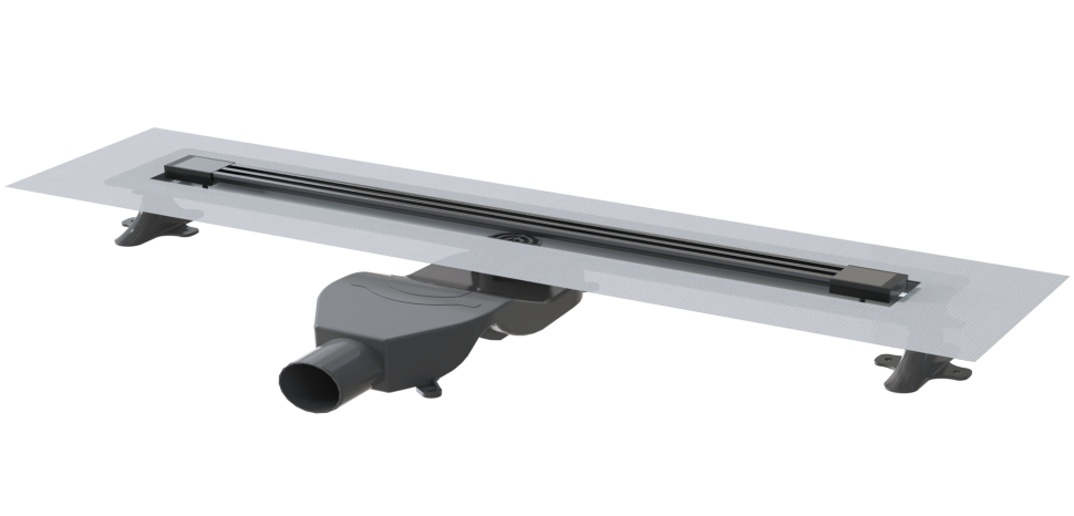 Купить купить душевой лоток с решеткой, armadi art b&t infinity, оружейная сталь арт. 981-80-gm