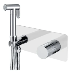 Гигиенический душ со смесителем, Boheme Stick, белый хром арт. 127-WCR