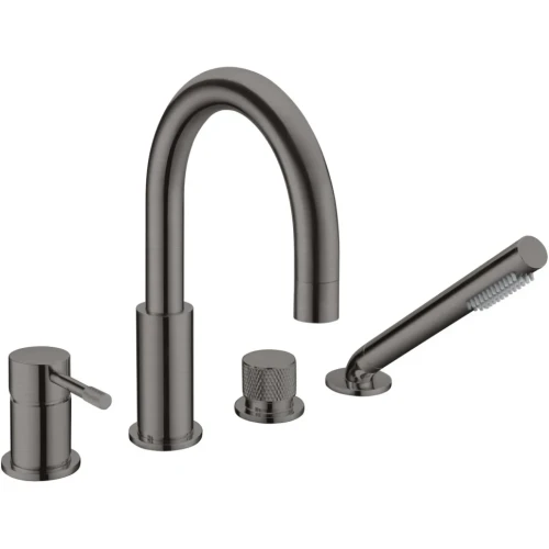 Купить купить смеситель на борт ванны, boheme uno, оружейная сталь арт. 460-gm