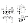 Купить купить смеситель на борт ванны, boheme tradizionale oro, золото арт. 395