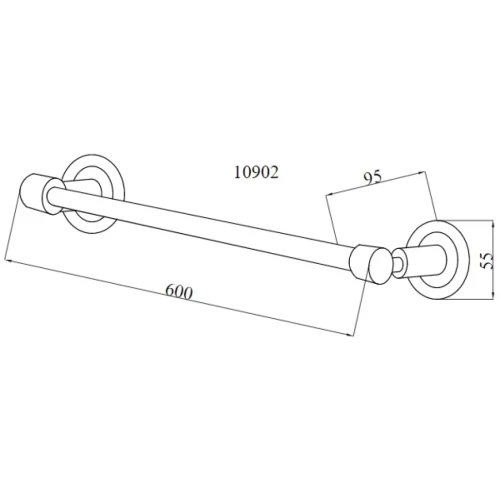 Купить купить полотенцедержатель, boheme murano cristal, золото арт. 10902-crst-g