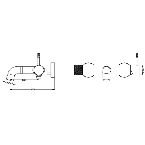 Купить купить смеситель для ванны, boheme uno, хром арт. 463-cr