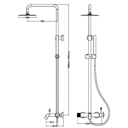 Купить купить душевая система, boheme uno, золото арт. 468-g