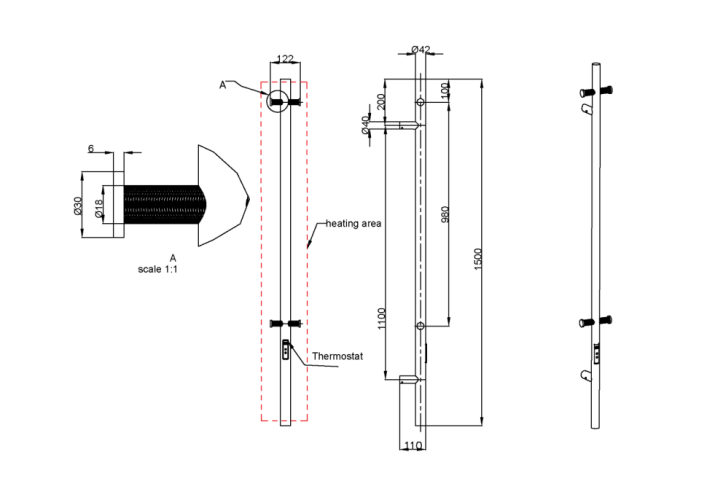 Купить купить полотенцесушитель электрический, boheme uno, оружейная сталь арт. 726-sgm