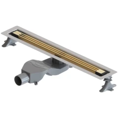 Душевой лоток с решеткой, Armadi Art B&amp;T Infinity, золото арт. 981-60-G