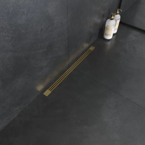 Купить купить душевой лоток с решеткой, armadi art b&t infinity, золото арт. 981-60-g