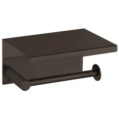 Держатель туалетной бумаги с полкой, Boheme Uno, оружейная сталь арт. 10971-GM