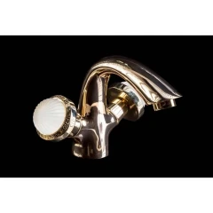 Смеситель для раковины, Boheme Satine, золото арт. 291-ST