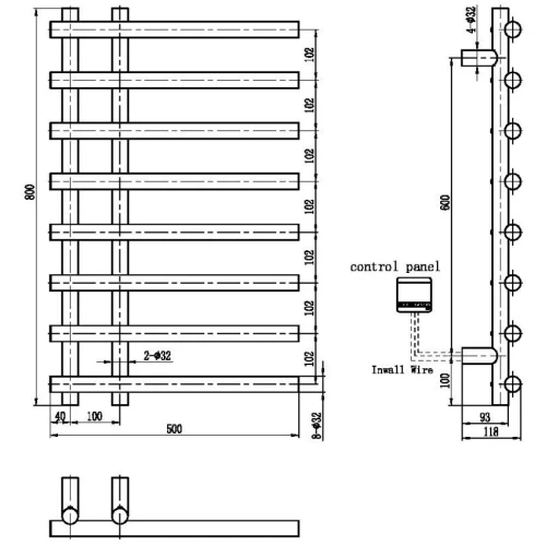 Купить купить полотенцесушитель электрический, boheme uno, белый арт. 722-mw