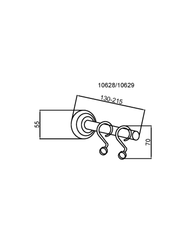 Купить купить карниз для ванной, boheme brillante, золото арт. 10420