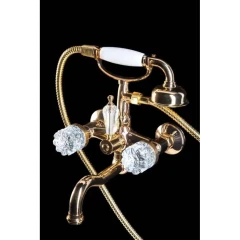 Смеситель для ванны, Boheme Crystal, золото арт. 293-CRST