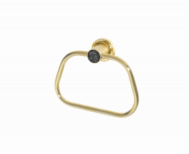 Купить купить кольцо для полотенец, boheme royal cristal, золото арт. 10925-g-b