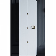 Шкаф пенал Avantgarde Piazza подвесной, Armadi Art Vallessi, белый, золото арт. 844-WG