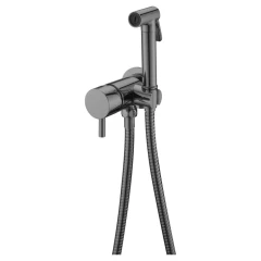 Гигиенический душ со смесителем, Boheme Uno, оружейная сталь арт. 467-SGM