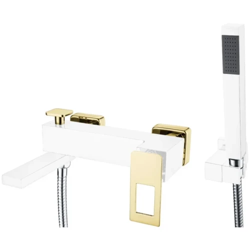 Купить купить смеситель для ванны, boheme q, белый, золото арт. 143-wg