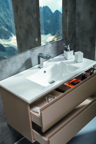 Купить купить тумба под раковину, подвесная, armadi art capolda, latte арт. 849-100-la