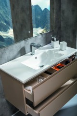 Тумба под раковину, подвесная, Armadi Art Capolda, latte арт. 849-100-LA