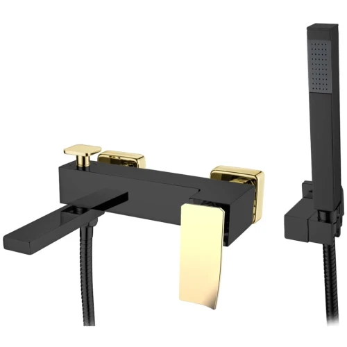 Купить купить смеситель для ванны, boheme q, черный, золото арт. 143-bg.2