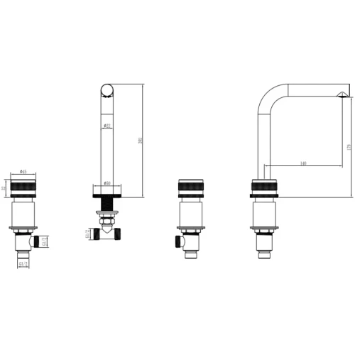 Купить купить смеситель для раковины, boheme prestige, хром арт. 152-cr-pr