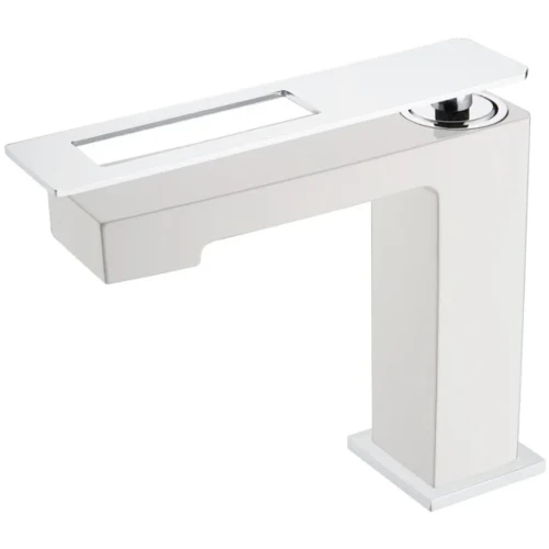 Купить купить смеситель для раковины, boheme q, белый, хром арт. 141-wcr