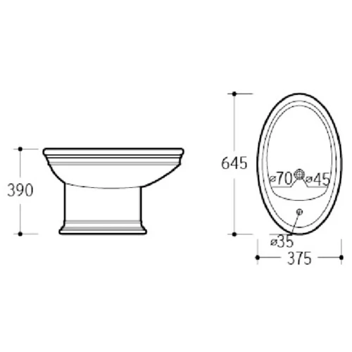 Купить купить биде, boheme puro, белый арт. 960