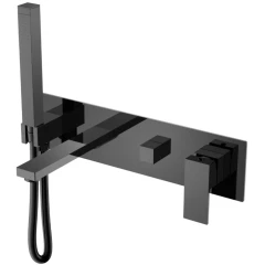 Смеситель для ванны, Boheme Qubic, оружейная сталь арт. 474-2-SGM