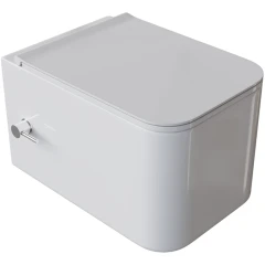 Унитаз подвесной с функцией биде, белый глянец c крышкой, Boheme MANE арт. 970-SET-2-W