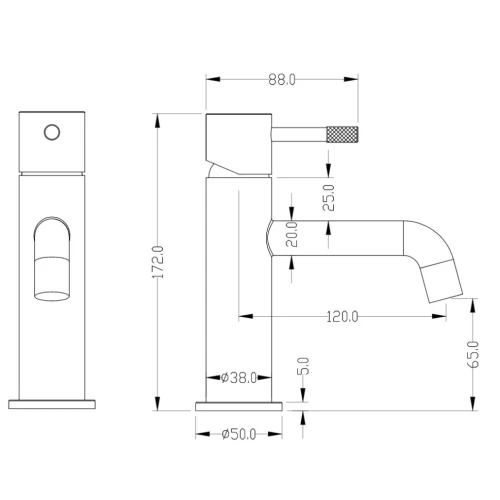 Купить купить смеситель для раковины, boheme uno, черный арт. 461-b