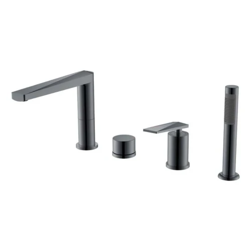 Купить купить смеситель на борт ванны, boheme venturo, оружейная сталь арт. 370-sgm