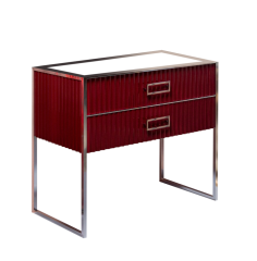 Тумба под раковину, Armadi Art Monaco, бордо, хром арт. 866-100-RCR