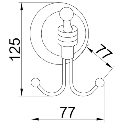 Купить купить двойной крючок, boheme hermitage, золото арт. 10355