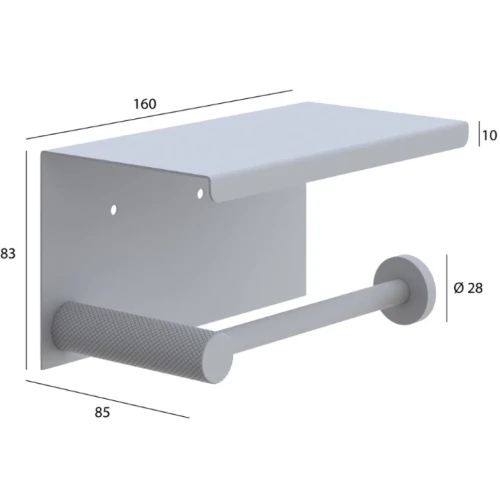 Купить купить держатель туалетной бумаги с полкой, boheme uno, белый арт. 10971-mw