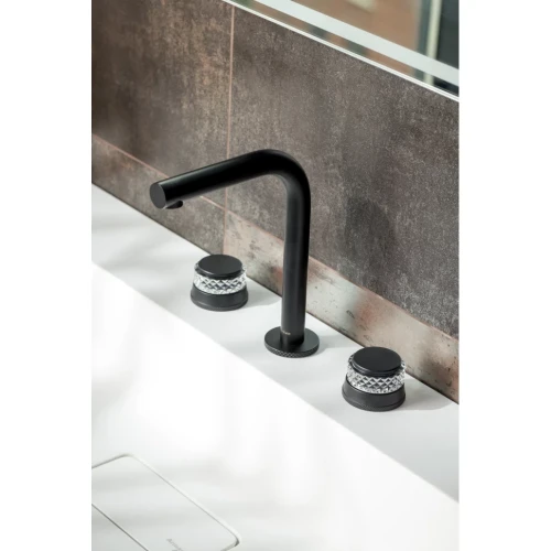 Купить купить смеситель для раковины, boheme aura, черный арт. 152-b-a