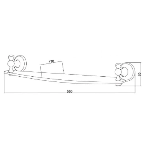 Купить купить полка, boheme provanse, бронза арт. 10807