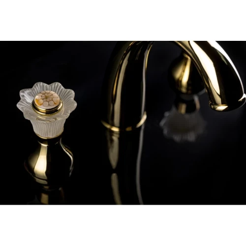 Купить купить смеситель для раковины, boheme camelia, золото арт. 297-camelia