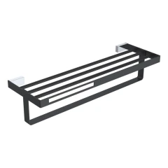 Полка для полотенец, Boheme Q, черный, хром арт. 10947-CR-B