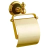 Купить купить держатель туалетной бумаги с крышкой, boheme palazzo nero, золото арт. 10151