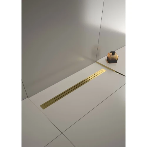 Купить купить душевой лоток с решеткой, armadi art premium trendy, золото арт. 983-80-g