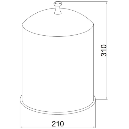 Купить купить ведро для ванной комнаты, boheme provanse, бронза арт. 10808