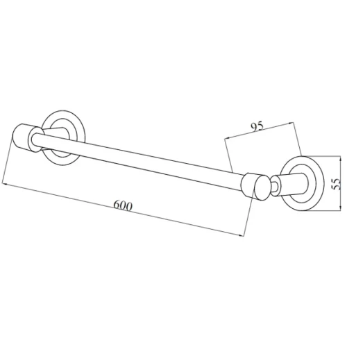 Купить купить полотенцедержатель, boheme murano cristal, бронза арт. 10902-crst-br