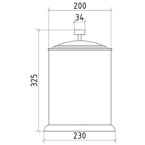Купить купить ведро для мусора, boheme royal cristal, хром арт. 10934-cr