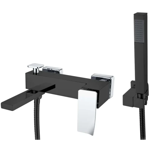 Купить купить смеситель для ванны, boheme q, черный, хром арт. 143-bcr.2