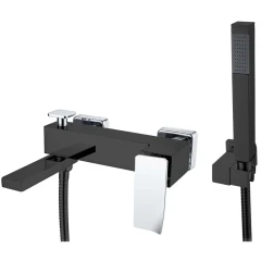 Смеситель для ванны, Boheme Q, черный, хром арт. 143-BCR.2