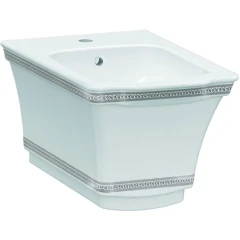 Биде подвесное с узором, Boheme Hermitage, белый арт. 953-CR