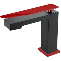 Смеситель для раковины, Boheme Q, черный, красный арт. 141-BR.2