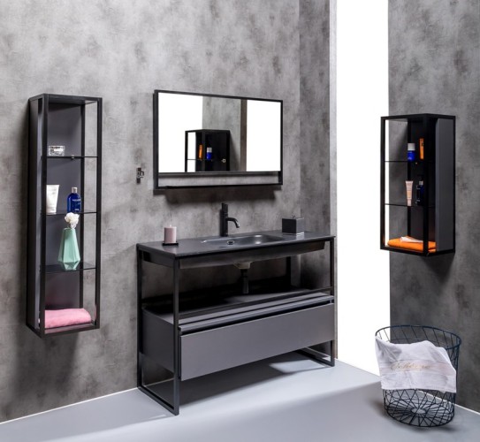 Купить купить тумба подвесная, armadi art loft, антрацит арт. 894-120-a