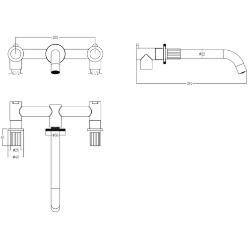Купить купить смеситель для раковины, boheme elegante, хром арт. 152-2-cr-el