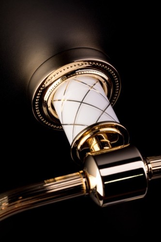 Купить купить держатель туалетной бумаги с крышкой, boheme murano, золото арт. 10901-w-g